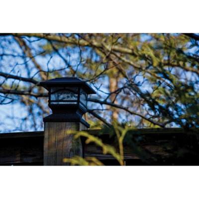 Solar Powered Integrated LED Metal Fence Post Cap Light Pack
