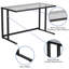 Bureau en verre Aloise