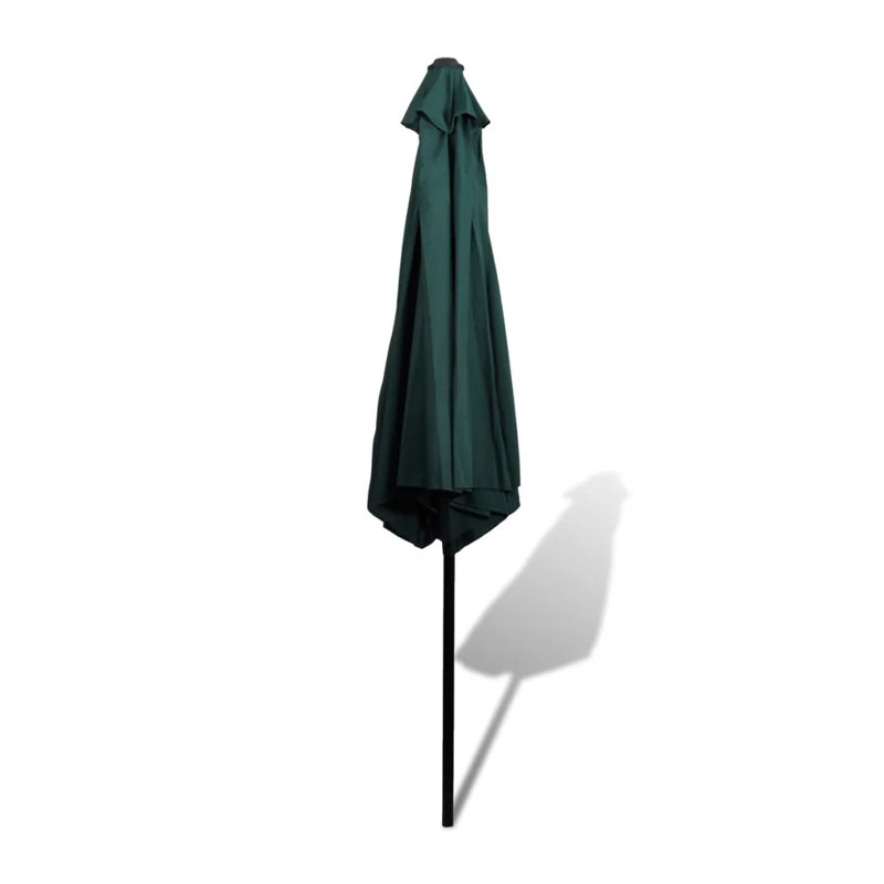 Garden Parasol 3m Steel Pole, Green