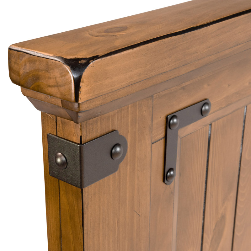 Ensemble de chambre avec très grand lit en bois 4 pièces Cedartown, Grand