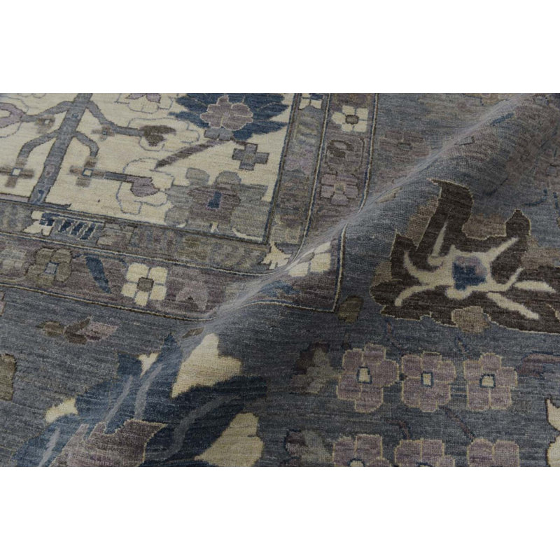 Transitional One-of-a-Kind Rectangle 12'2" X 14'9" Hand Knotted Area Rug