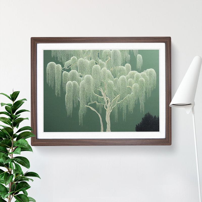 XH1022-9400X Unbelievable Weeping Willow Tree - Single Picture Frame Print, Walnut Framed, 46cm H x 64cm W x 2cm D