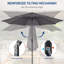3m Large Paraso With UV, Garden Sun Shade Canopy Patio With Crank Tilt, Outdoor Umbrella  -1788396154
