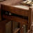 Walnut Sideboard with Large Storage and Glass Door