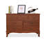 Buffet décoratif brun en bois massif-120673057