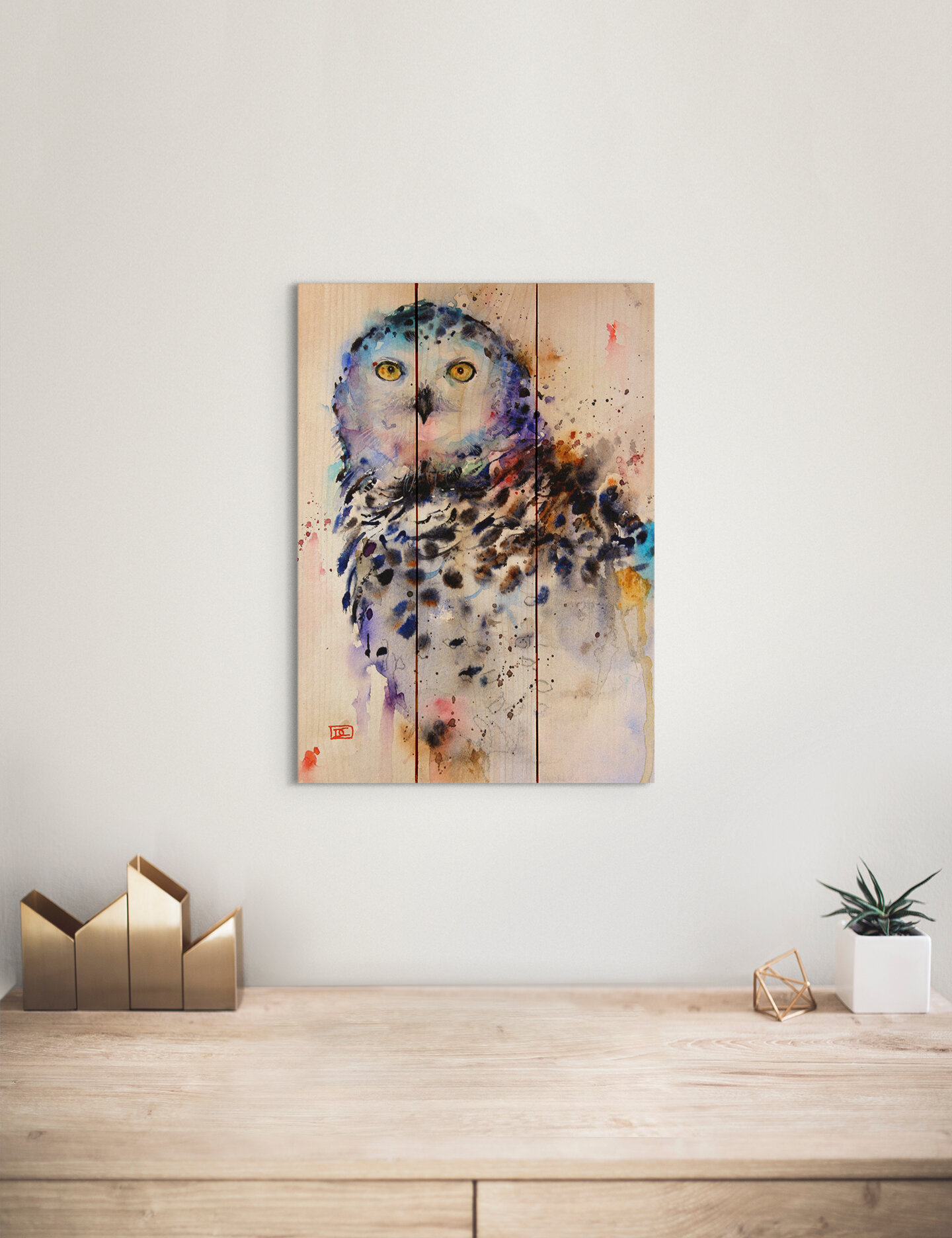 Buy: Let it Snow Winter Owl Winter Art Bird Lisa Audit