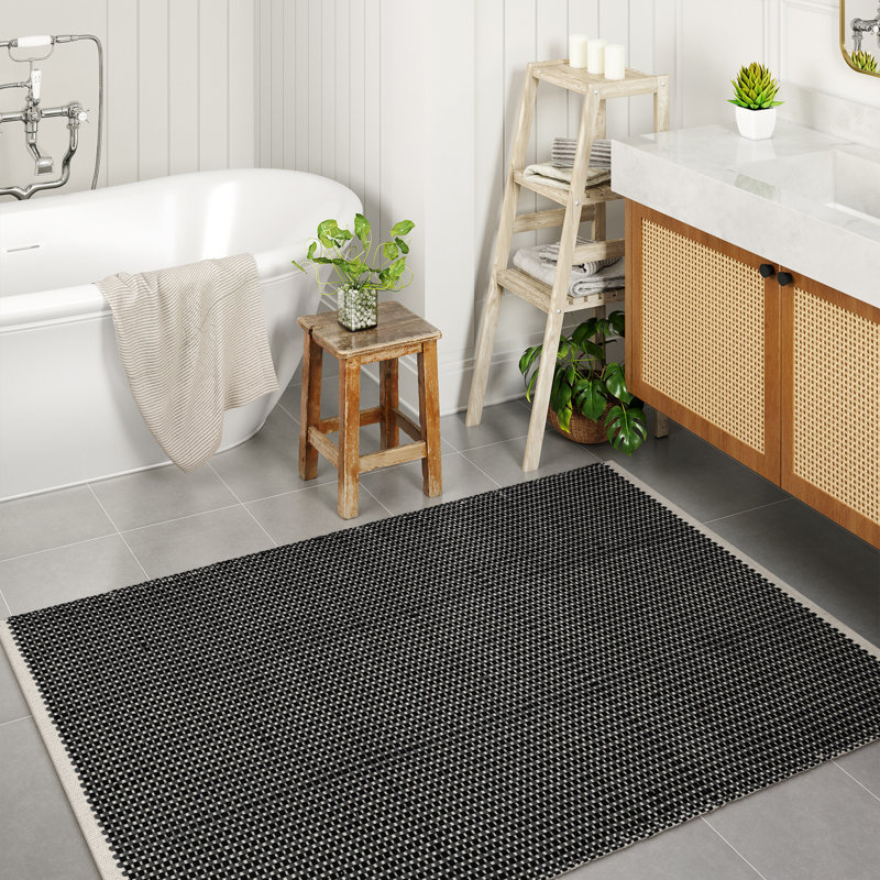 Tapis lavable en coton tissé Griss, Tapis de couloir 2 pi x 6 pi