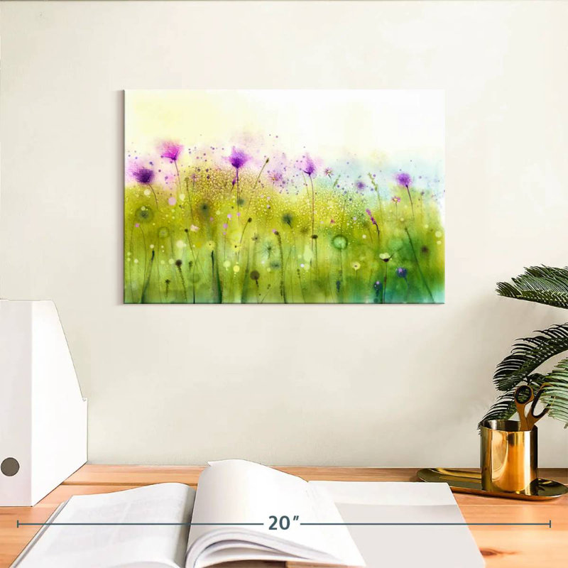 Avery, cosmos et fleurs sauvages, abstrait, H 8 po x l 12 po