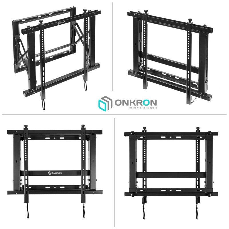 Black Steel Pop Out Video Wall Mount for 40-70 Inch Screens