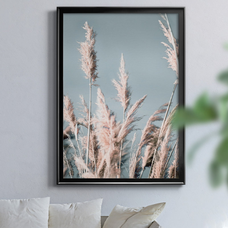 «Pretty Pampas I» par J Paul - reproduction de photo sur toile encadrée, H 18,5 po x l 24,5 po x P 1,5 po, Noir