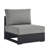 Modway Tahoe Outdoor Patio Powder-Coated Aluminum Modular Armless Chair-95616627