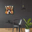  «Donkey Portrait» par Rey Klimt, art mural en verre acrylique, 24 po x 24 po