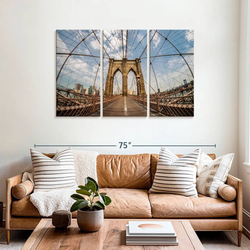 Lilie NYC Brooklyn Bridge, H 36 po x l 57 po