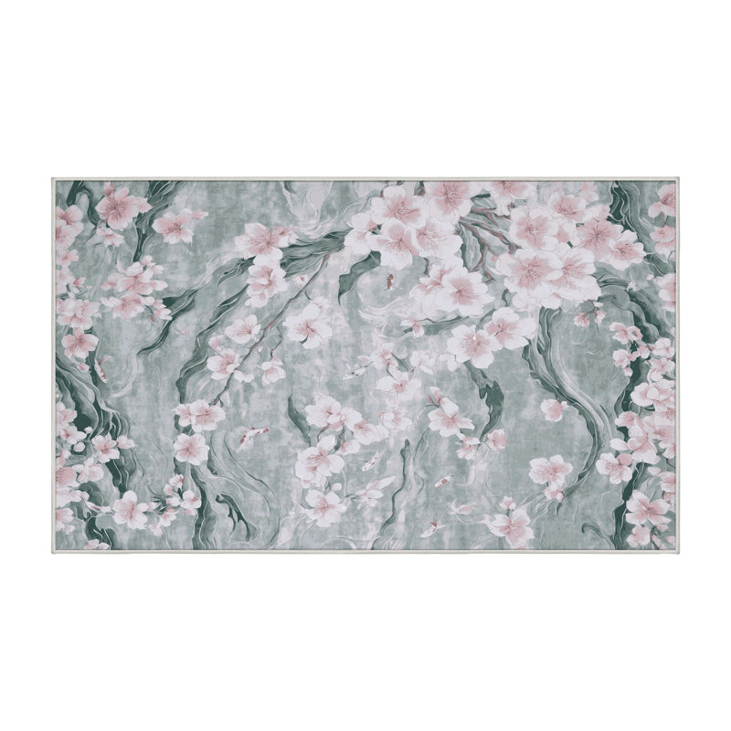 Machine Washable Area Rug, Rectangle 5' x 8'