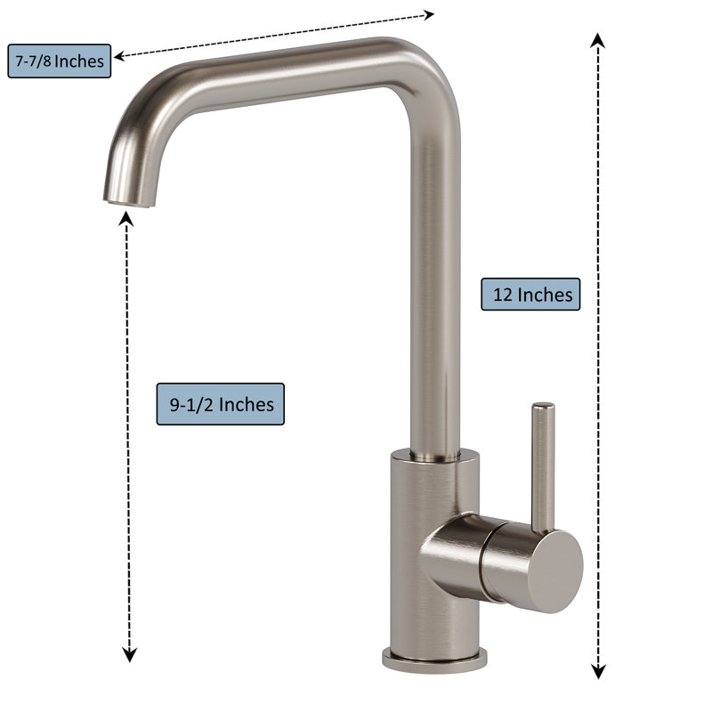 Single-handle Bathroom Faucet, Brushed Nickel