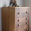 Commode d'appoint simple en grain de bois massif