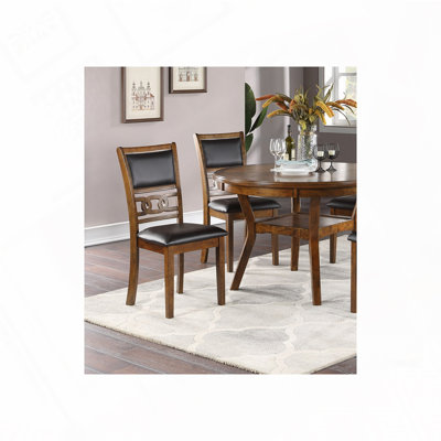 Faux Leather Upholstered Dining Side Chairs