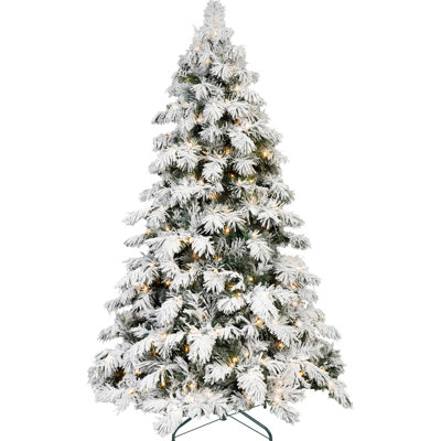 Christmas Tree Flocked Scarecrow - Look, 360 Warm White Led Illumination, 890 Memory Wires, Hinged Assembly For Quick Installation, And Stable Metal B