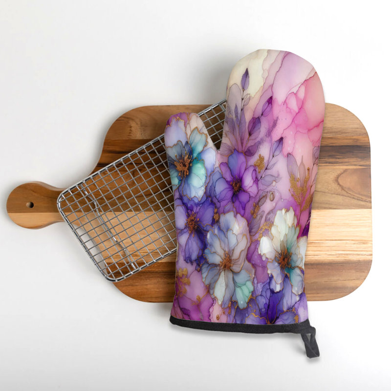 Sergé de coton chatoyant violet