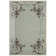 Tapis géométrique bleu / brun / beige Scrollwork