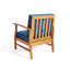 Fauteuil de patio droit, bleu-713760652
