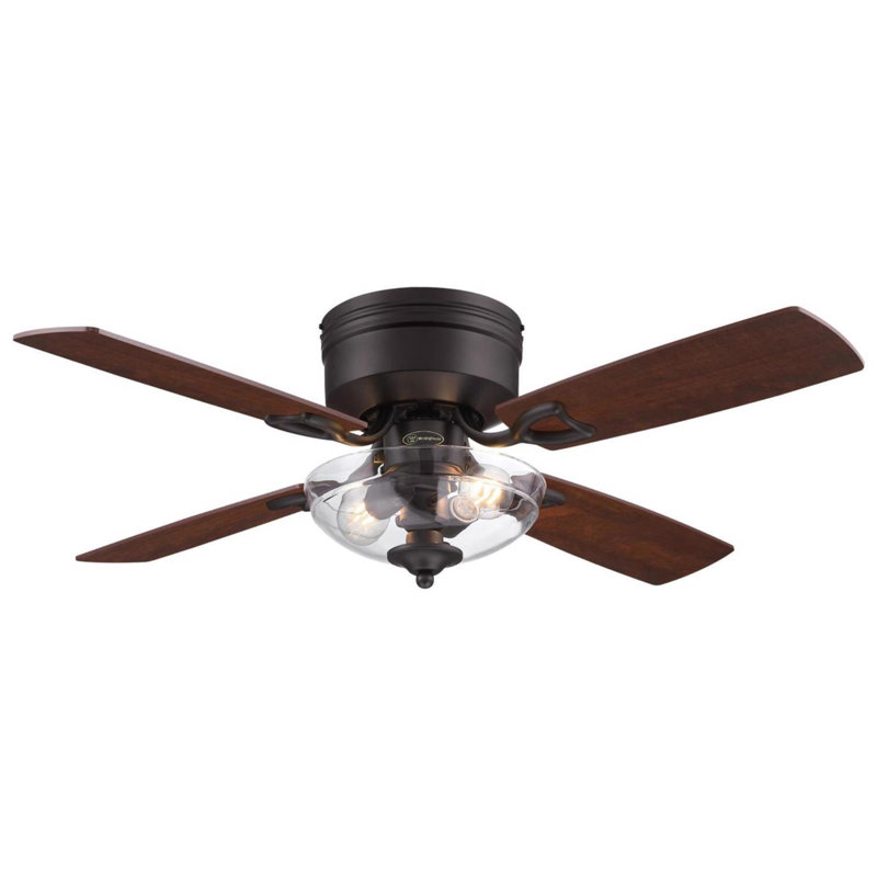 Ventilateur de plafond intérieur brun bronze huilé à DEL Westinghouse Hadley, Bronze noir