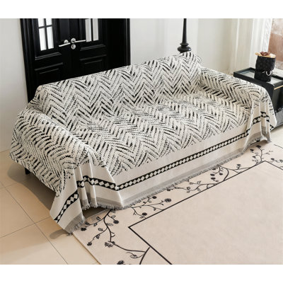 Housse de canapé antidérapante à pois antidérapants, housse de canapé en chenille lavable pour animaux de compagnie, housse de protection pour canapé modulaire et 3 coussins
