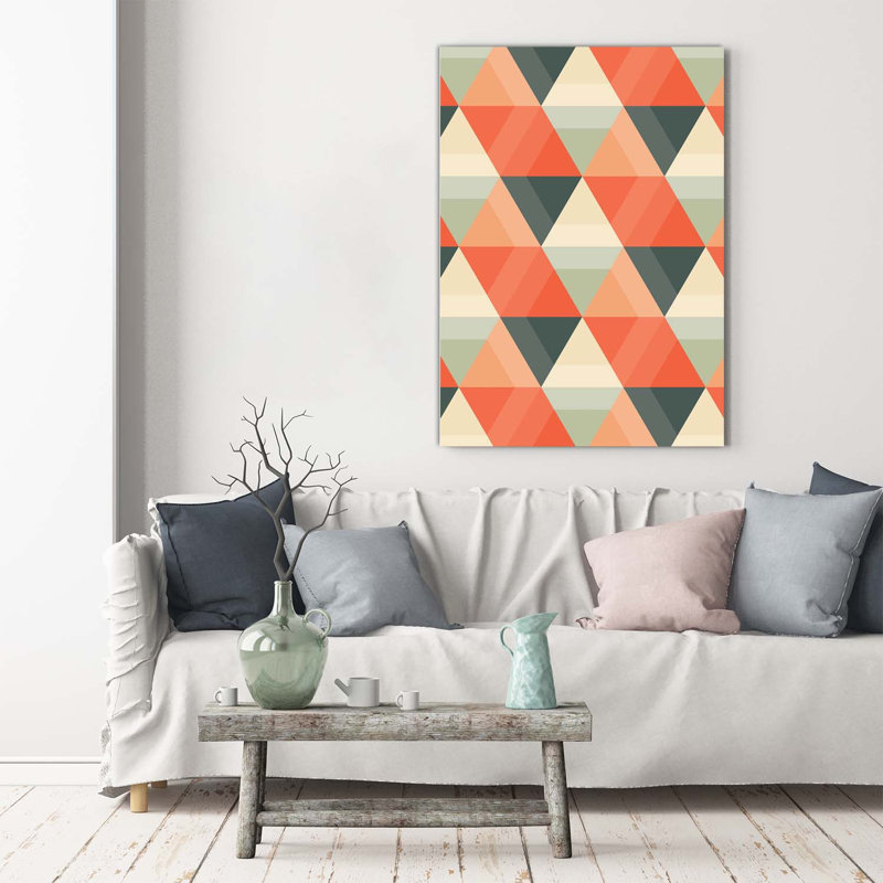 Geometric Background - Wrapped Canvas Print