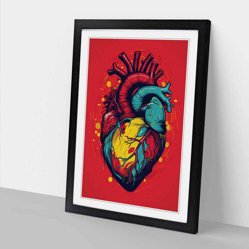 Single Picture Frame Print on Wood, Black Framed, 64cm H x 46cm W