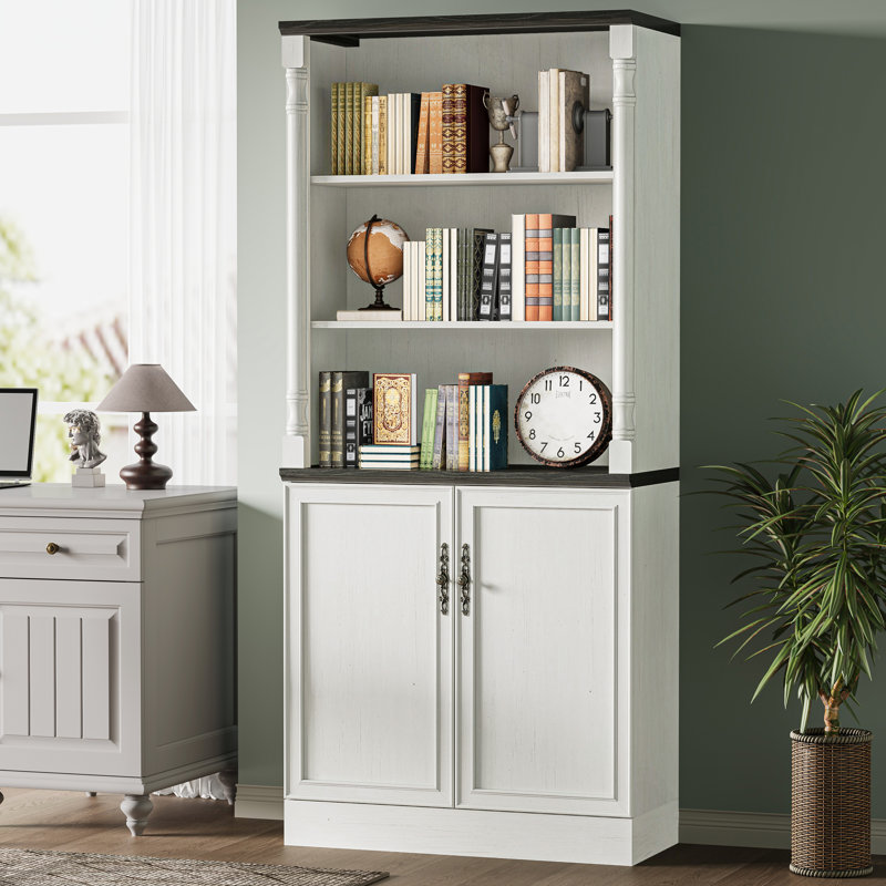 71" Standard Wood Bookcase Cabinet
