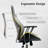Albaugh Ergonomic Office Chair, High Back Swivel Rolling Executive Chair, Mid-Century Faux Lether with Lumbar Support, Large Computer Desk Task Chair with Suede Fabric for Home-54058886