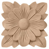 Springtime 4.25'' H x 4.25'' W x 625'' D Wood Rosette Applique