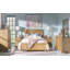 Lit superposé simple au-dessus d'un lit double avec échelle Today's Traditions - Trisha Yearwood Home - Finition hickory - Style shaker et maison de campagne - Se convertit en deux lits simples-118092872-118092874