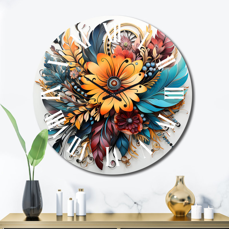 Horloge murale boho, Très grand