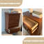 Armoire d'appoint en bois manufacturé brun foncé