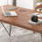 55" Walnut Rectangular Solid Wood desks-188265076