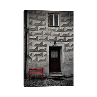 " Red Bench " by Susan Vizvary Painting Print