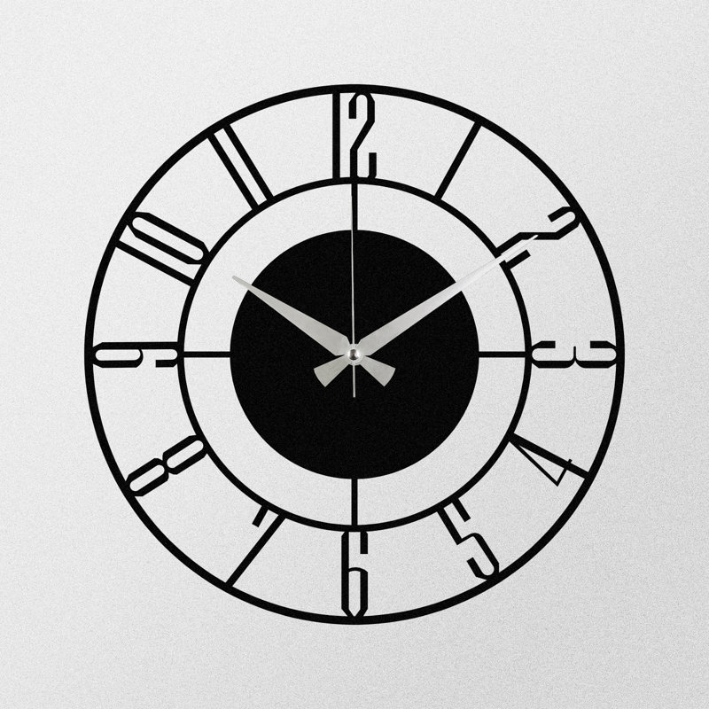 Yokum Metal Wall Clock