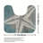 Weathered Starfish Bathroom Rug Kit 3 Pack