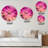 Pink and Gold Ink Clouds - Modern Wall Clock-773523565