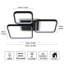 Square 57Cm LED Flush Mount With Remote