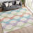 Machine Washable Indoor/Outdoor Chantille ACN2326 Mid-Century Modern Rug-1356595559