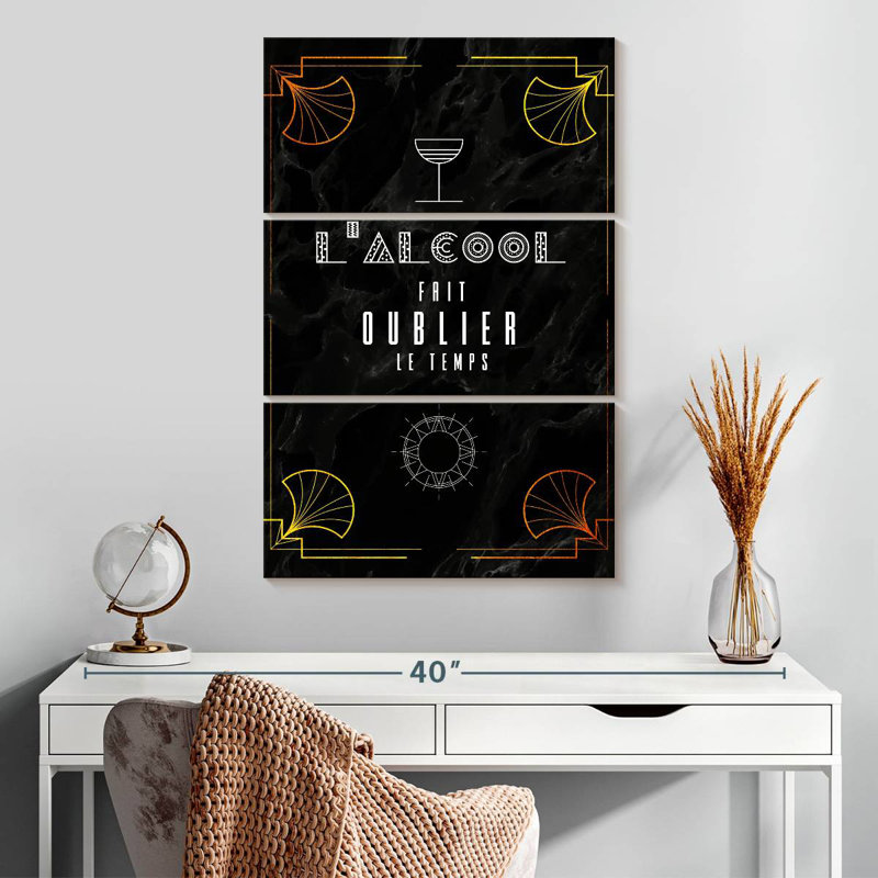 Tergel Art Deco L'Alcool, 32" H x 20" W