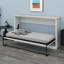Lit escamotable horizontal horizontal avec armoire pliante, meuble peu encombrant pour chambre d'amis et bureau personnel