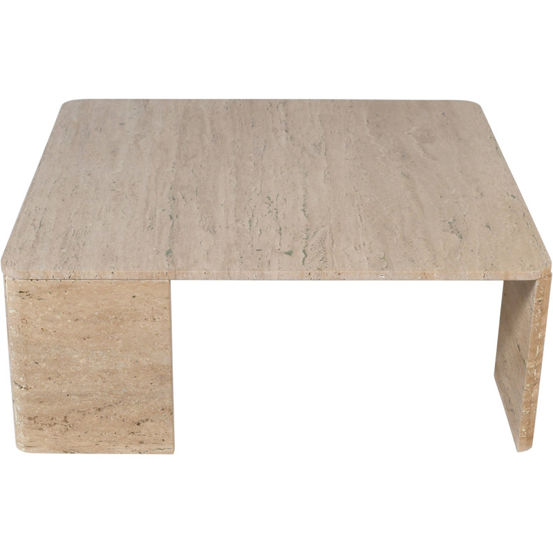 Table basse Livorno, Travertin naturel
