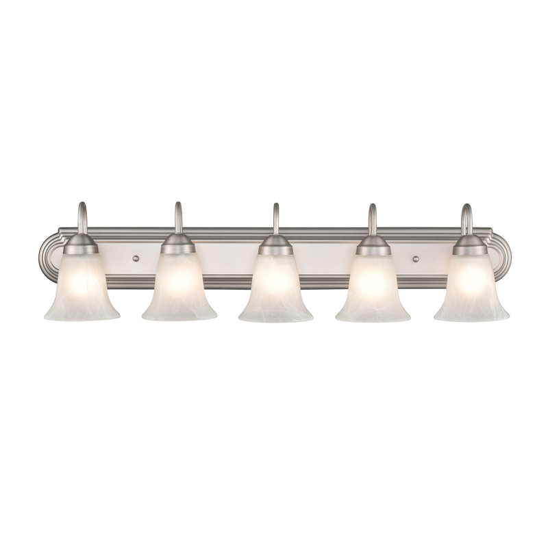 Adalgis 5 - Light Dimmable Vanity Light, Satin Nickel