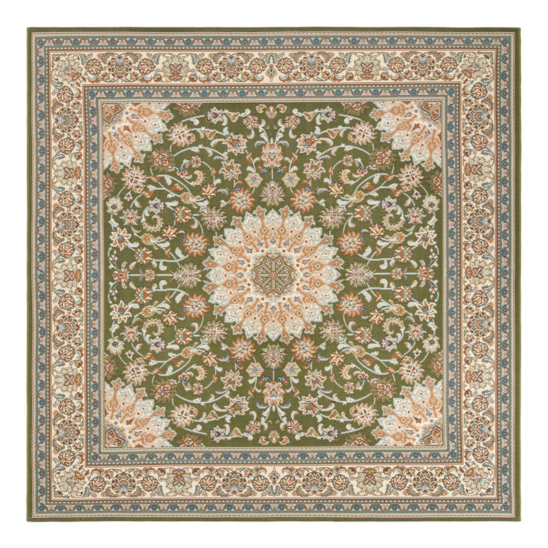 Tapis d'extérieur traditionnel, Carré 7 pi 10 po
