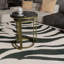 Table basse ronde en simili marbre Alari