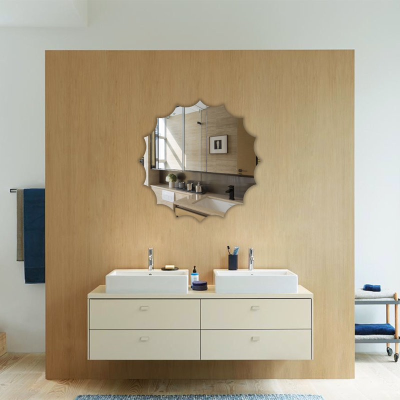  Miroir d'appoint décoratif vertical sans cadre H 32 "Sun