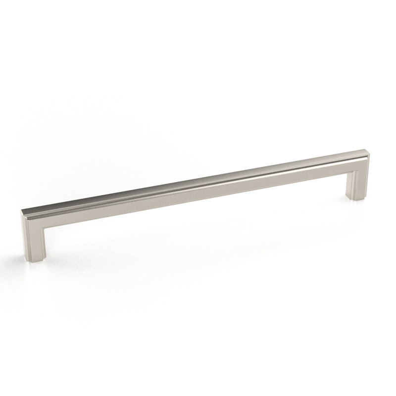 Poignée de porte et de tiroir Linden, Nickel satiné brossé, 7.6, 1